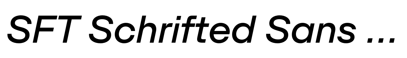 SFT Schrifted Sans Medium Italic
